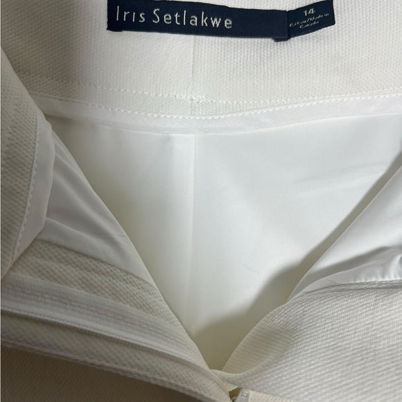 Iris Setlakwe Cream Straight Leg Pants - Picture 3 of 6